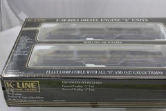 O-Scale – K-Line – PRR F Series ABA Diesel -All Powered K-2580 – Sealed Boxes