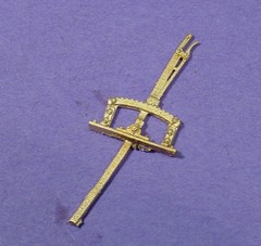 O/On3/On30 FLOOR MOUNT REVERSE QUADRANT WISEMAN BACK SHOP BRASS PART BS-346