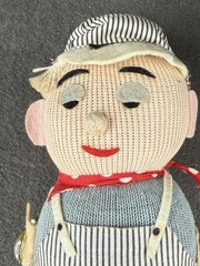 Handmade Vintage Train Conductor Doll Locomotive Engineer Lionel Trains Engines