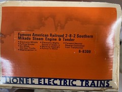 Lionel Famous American Railroad 2-8-2 Southern Mikado Steam Engine & Tender