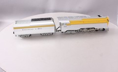 MTH 30-1161-1 O C&O Streamlined Hudson Steam Locomotive & Tender w/PS1 #491 LN