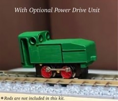 N Scale Deutz/Oberursel 7-Ton Diesel Locomotive “Otto” Kit w/Power Drive Unit
