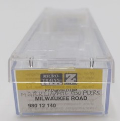 Micro-Trains 98012140 Z Milwaukee Road F7 B-Unit Dummy Diesel Locomotive LN/Box