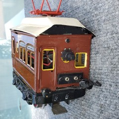 Early Marklin Electric 1 Gauge Trolley Engine and Trailor, #889 On Both, Rare