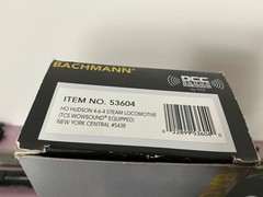Bachmann HO New York Central J3a 5438 with Blunami