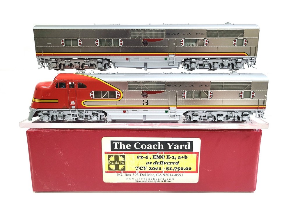 The Coach Yard TCY Sam-Tech AT&SF EMC E-1 A+B Santa Fe #3 HO Brass #TCY-2001 DCC