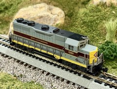 N Scale Atlas EMD GP35 Erie Lackawanna #2560 DC NIB.