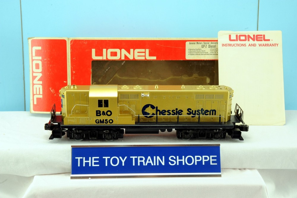 LIONEL 8359 GM50 CHESSIE GP-7 ENGINE-SPECIAL ANNIVERSARY. TESTED. LN IN BOX.