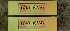Rail King O Scale MTH Locomotive and Dummy Set New In Box Rs-3 Diesel Engine.