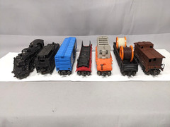 Lionel No.2037 Steam Locomotive & Tender 5 Car Freight Set No Boxes C-7