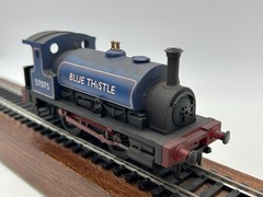 OO Hornby R1130 0-4-0 Industrial Saddle Tank Locomotive ‘Blue Thistle’ WEATHERED