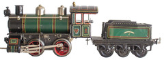 Vintage (c.1910-1915) Bing 0-gauge #0-35 Clockwork Locomotive