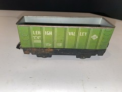 Vintage Marx O Gauge Tin Litho Train Car Lot: NYC 20102, PA 37961, Lehigh 28500