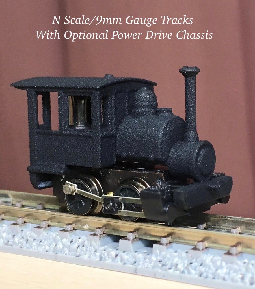 N Scale GMSN 0-4-0 Porter Tank Locomotive Kit w/Power Drive Chassis Steam Engine