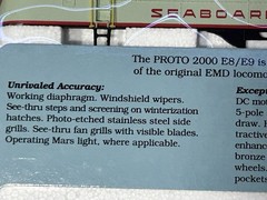 Stately Proto 2000 Seaboard Air Line RR E-8/9 Locomotive HO #3050