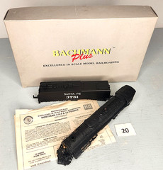 Bachmann Plus GS4 4-8-4 Black War Baby NORTHERN SANTA FE 52′ TENDER EXCELLENT20
