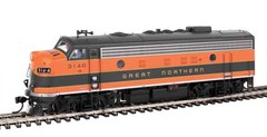 Walthers Proto HO Scale EMD F7A-B Set (Standard DC) Great Northern/GN #314A/314B
