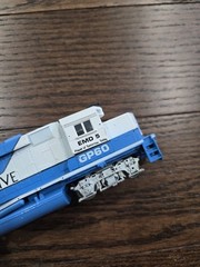 Athearn HO Scale GP 60 EMD Demonstrator unpowered EMD 5 Locomotive Work (N3)