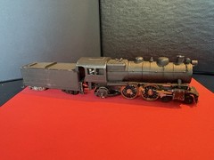 Vintage HO Scale Diecast Black Locomotive & Tender Untested