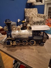 Vintage 1981 New Bright Royal Blue Locomotive Smoking, Battery-Operated with…