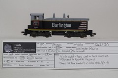 Athearn HO Scale Burlington Route #9280 SW1200 DC Powered Diesel Locomotive