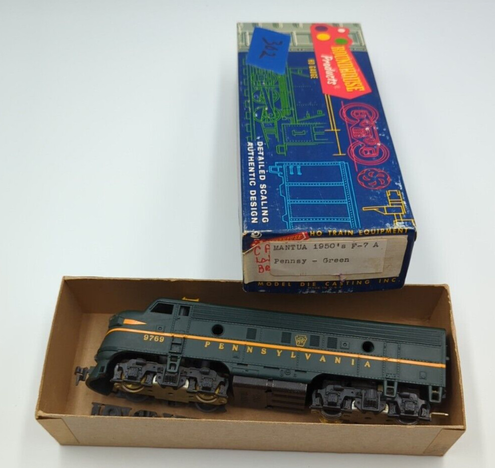 HO Tyco/Mantua Pennsylvania RR F7A #9769 Powered Diesel Engine Tested