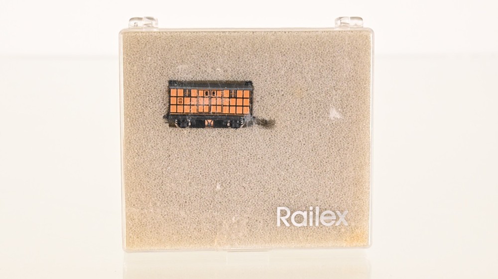 Railex Brass Saxonia Powered Baggage Car Z scale