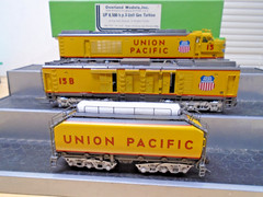 Overland BRASS HO 5761 Union Pacific Gas Turbine Loco 3 Piece Set Runs MIB