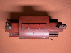Ives 3252 O Gauge AC Analog 3-Rail Electric Loco NYC&HR 0-4-0 Red w/ Light