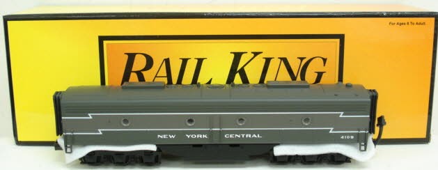 MTH 30-2140-3 New York Central E-8 B-Unit Non-Powered Diesel Engine #4109 EX/Box