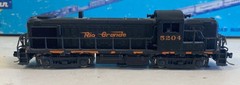 N Scale Atlas RS-3 Rio Grande DRGW 5204 Switcher Engine Locomotive MTL Couplers