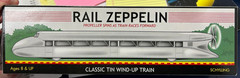 Schylling Floot and O Gauge 3 Rail Wind-up Rail Zeppelin Chrome NEW Unused