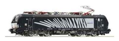 ROCO 60953 193 664-0 MRCE Lokomotion, Black Livery, Gray Stripes, 4 Pantographs
