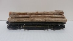 Lot of 7 HO Scale Train Cars Log Haulers Illinois Central Flatbed, Union Pacific
