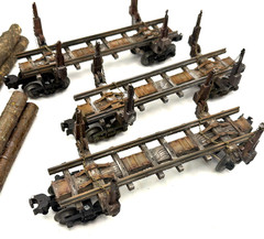O gauge Custom Designed & Painted, Skeleton Cars with logs . Price Per Car