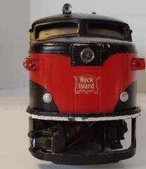 Lionel Rock Island E O Gauge Electric Locomotive Black/Red 3-Rail AC Analog